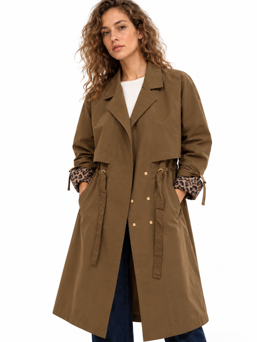 Gabardina Camisera Leopardo
