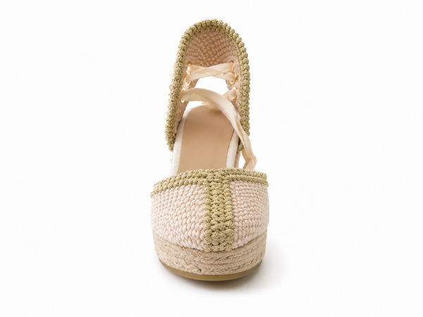 Cuña Crochet Dorado