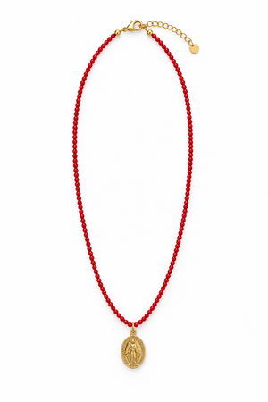 Collar Coral Milagrosa