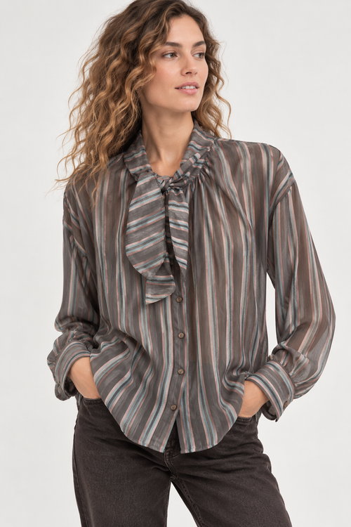 Blusa Gasa Rayas