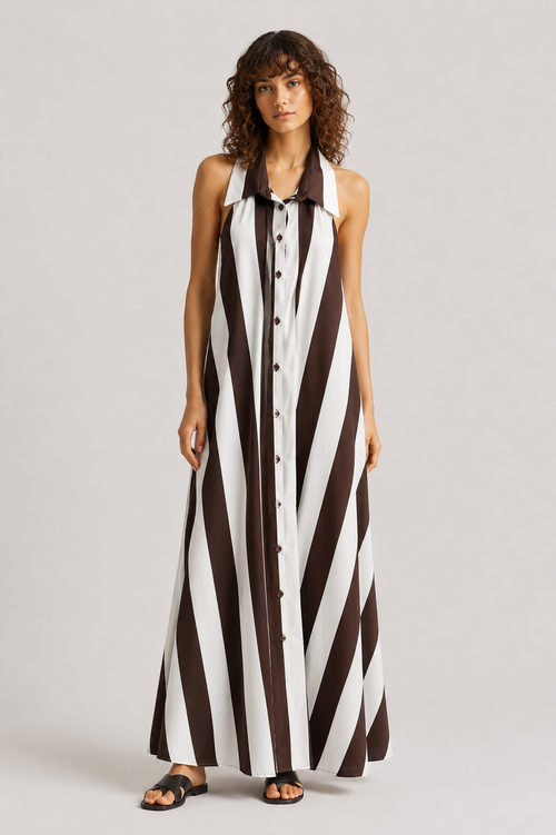 Vestido Camisero Rayas