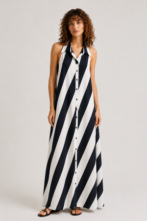 Vestido Camisero Rayas