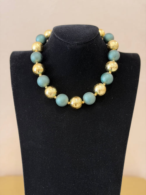 Collar Bolas Bicolor