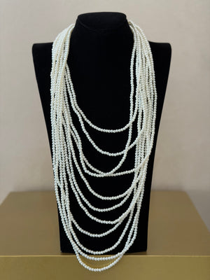 Multicollar Perlas Blancas