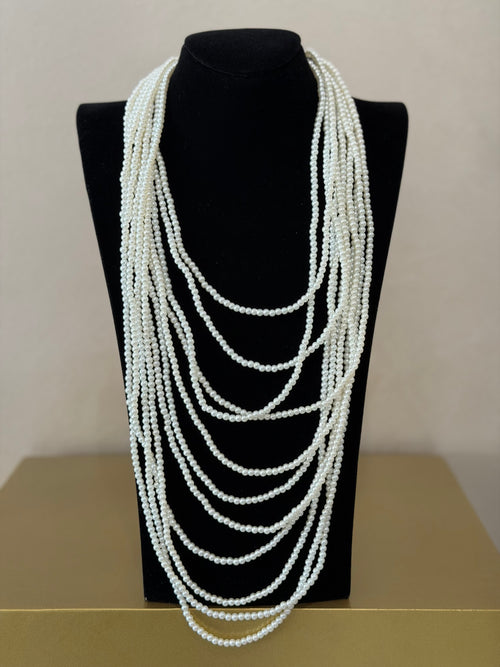Multicollar Perlas Blancas