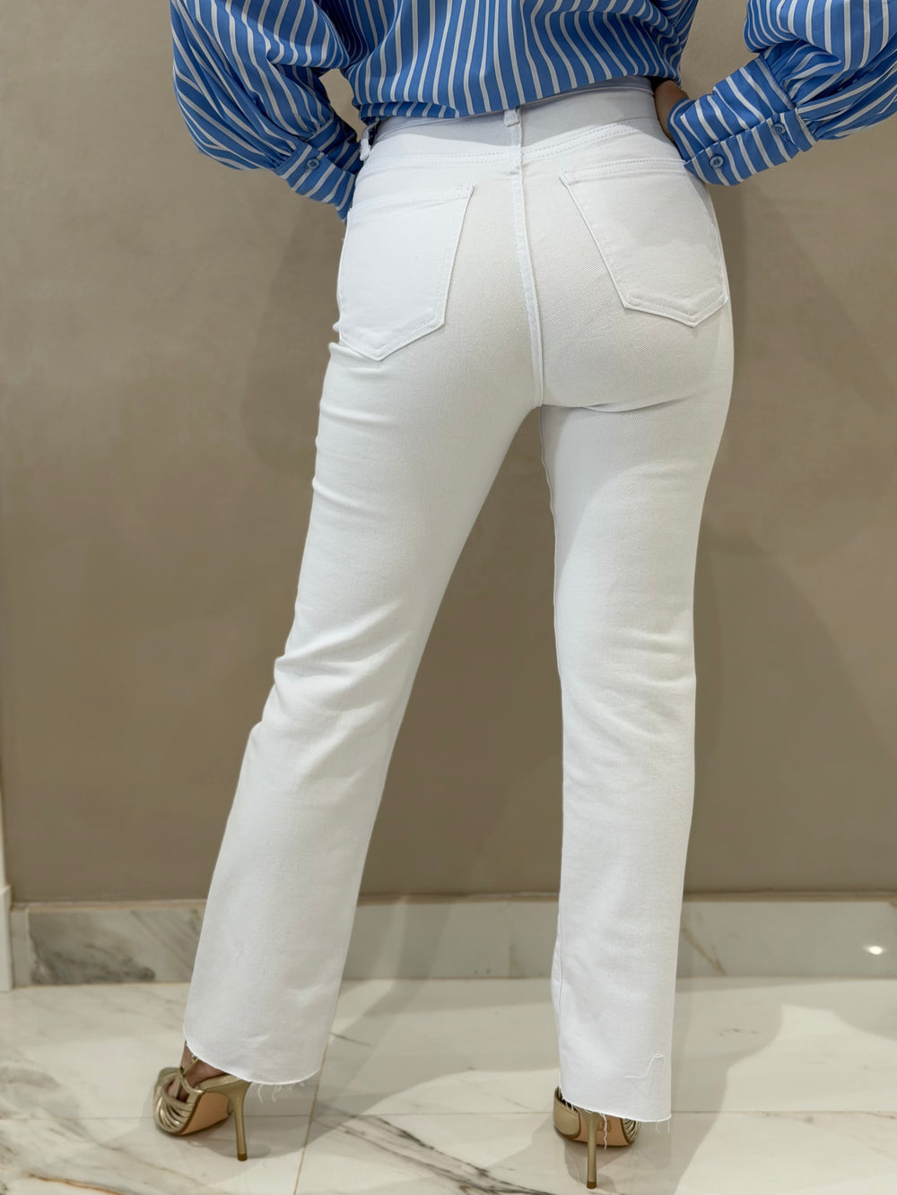 Jeans Recto Desflecado