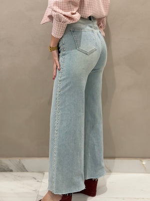 Jeans Tachuelas Plata