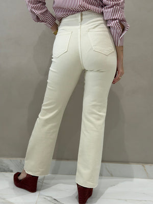 Jeans Flare Beige