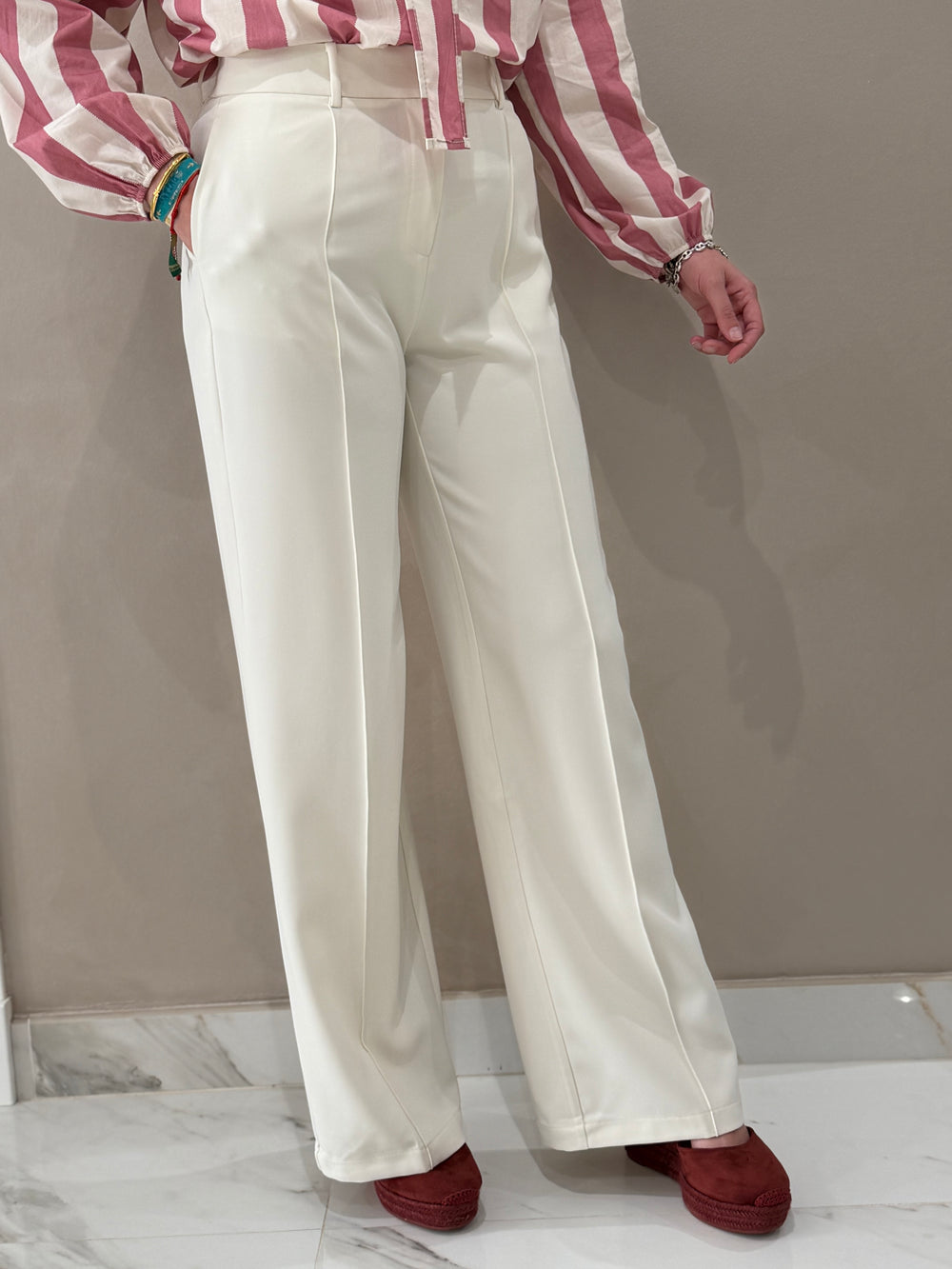 Pantalón Palazzo Beige