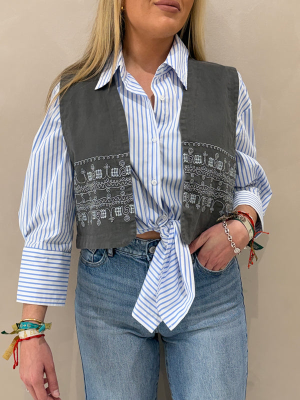 Chaleco Bordado Chic