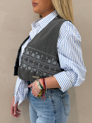 Chaleco Bordado Chic