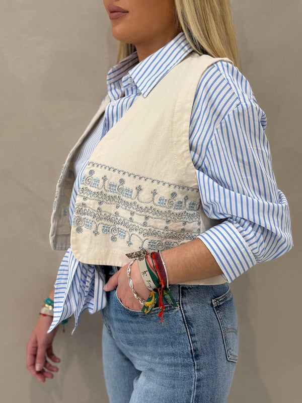 Chaleco Bordado Chic