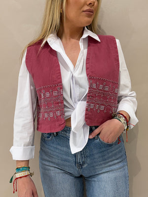 Chaleco Bordado Chic