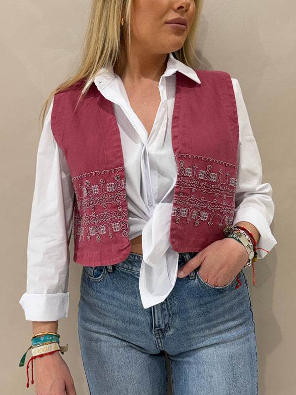 Chaleco Bordado Chic