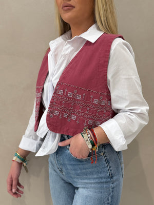 Chaleco Bordado Chic