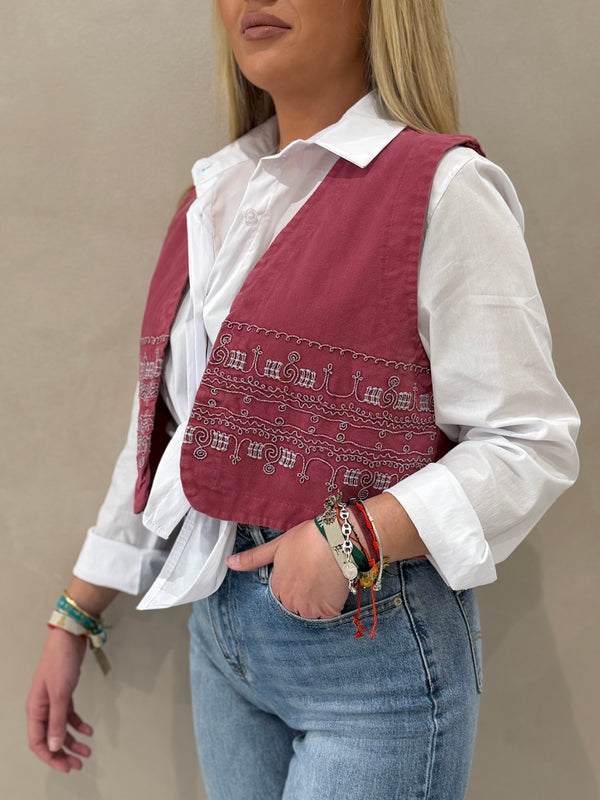 Chaleco Bordado Chic