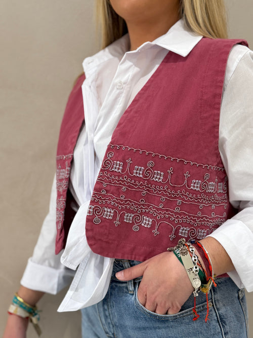 Chaleco Bordado Chic
