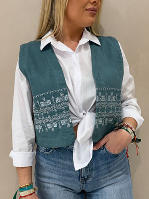 Chaleco Bordado Chic