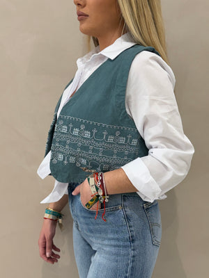 Chaleco Bordado Chic