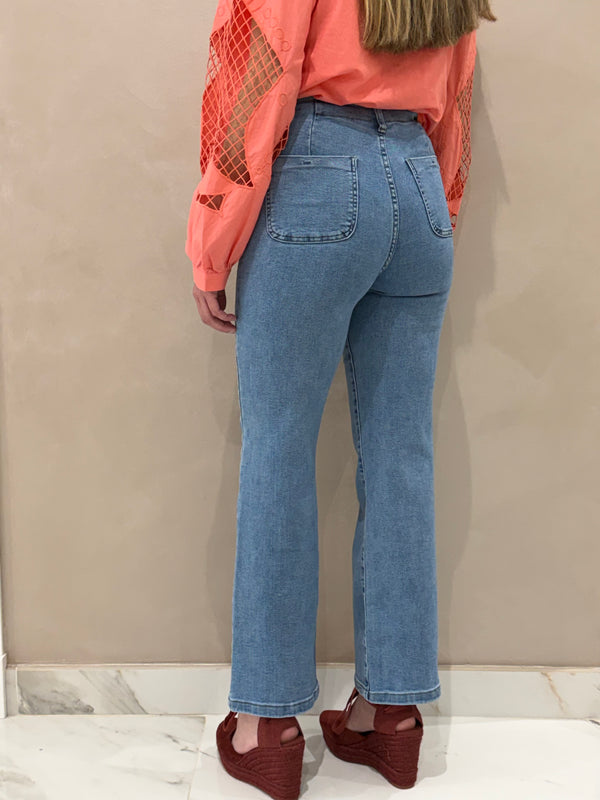 Jeans Botones Dorados