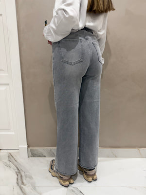 Jeans Gris Tachas
