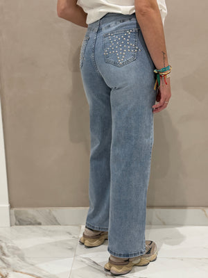 Jeans Estrella Tachuelas