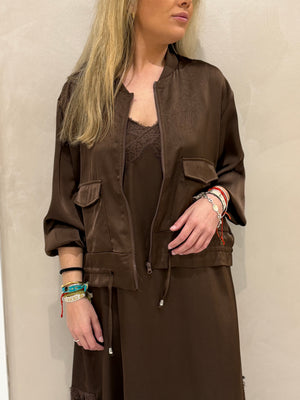 Dúo Bomber Y Vestido Lencero