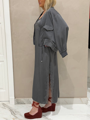 Dúo Bomber Y Vestido Lencero