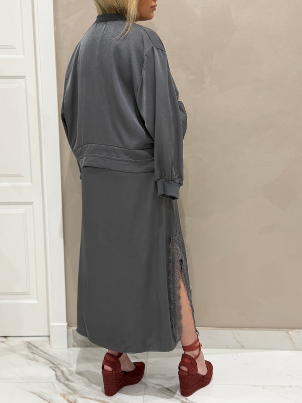 Dúo Bomber Y Vestido Lencero