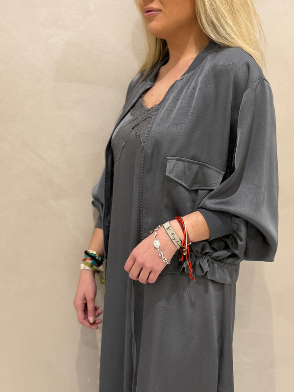 Dúo Bomber Y Vestido Lencero