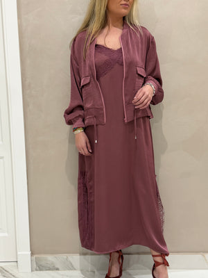 Dúo Bomber Y Vestido Lencero