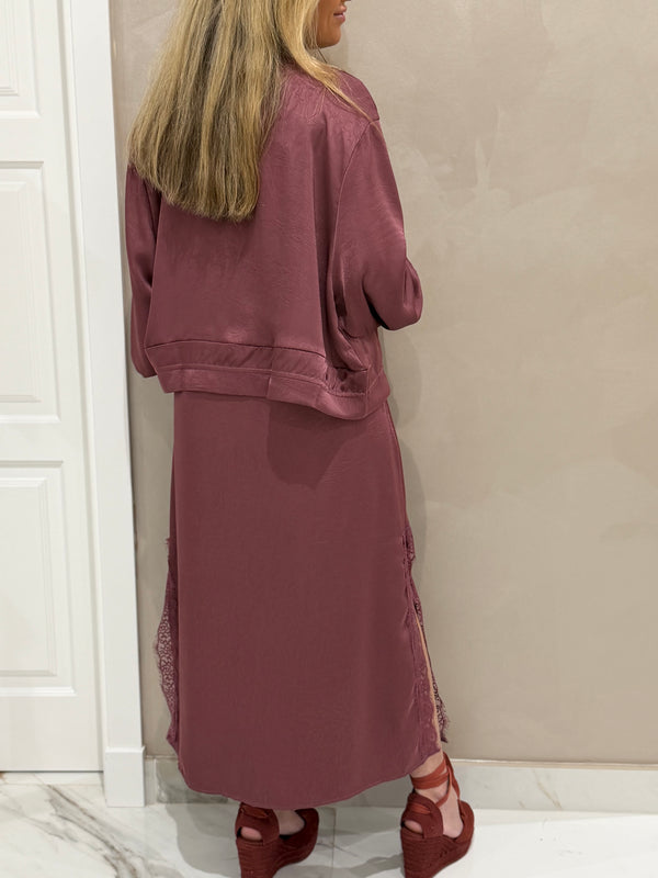 Dúo Bomber Y Vestido Lencero