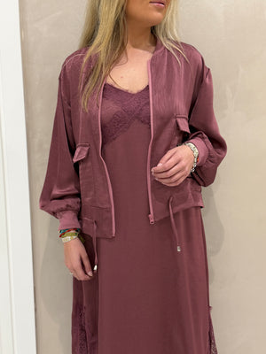 Dúo Bomber Y Vestido Lencero