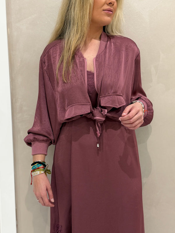 Dúo Bomber Y Vestido Lencero