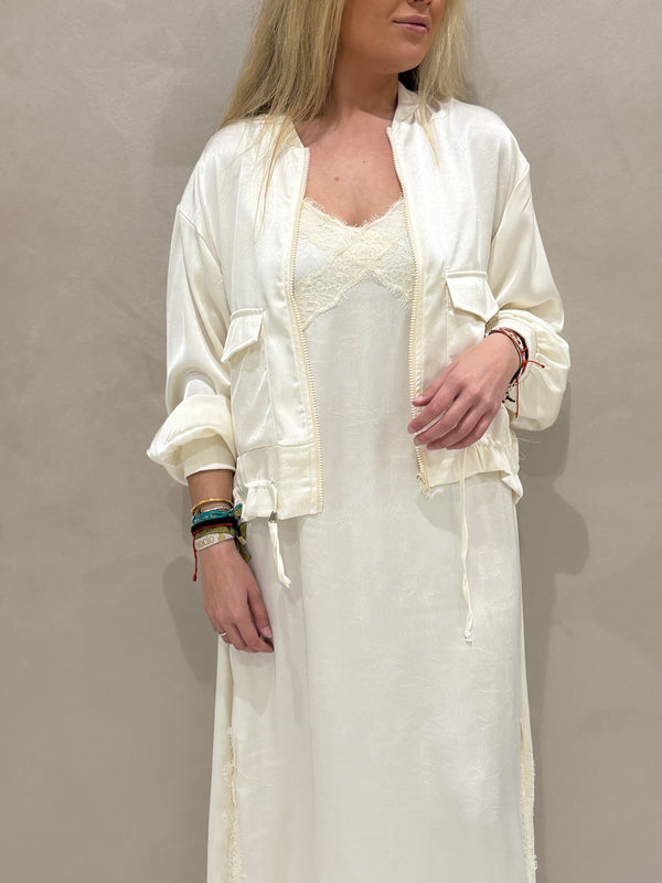 Dúo Bomber Y Vestido Lencero