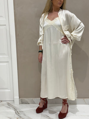 Dúo Bomber Y Vestido Lencero