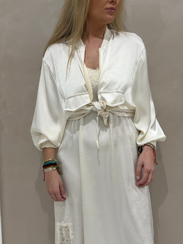 Dúo Bomber Y Vestido Lencero