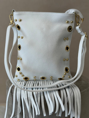 Bolso Piel Flecos