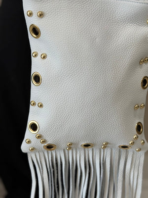 Bolso Piel Flecos