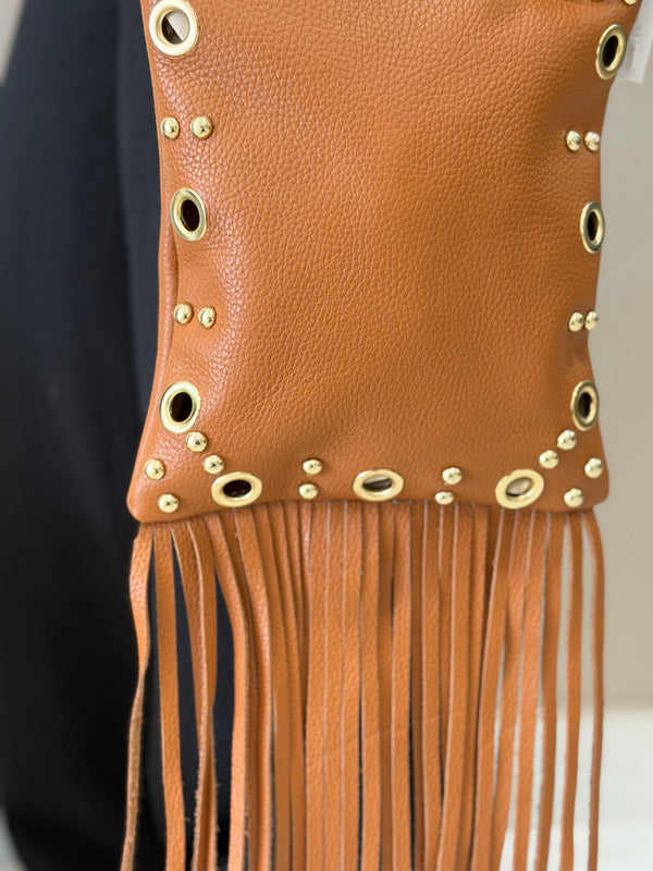 Bolso Piel Flecos