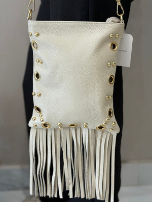 Bolso Piel Flecos