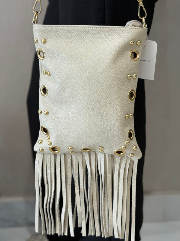 Bolso Piel Flecos