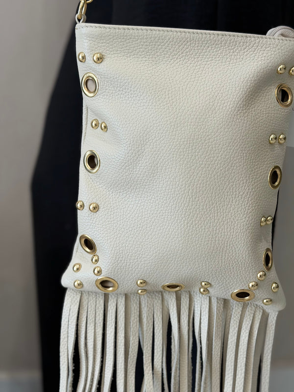 Bolso Piel Flecos
