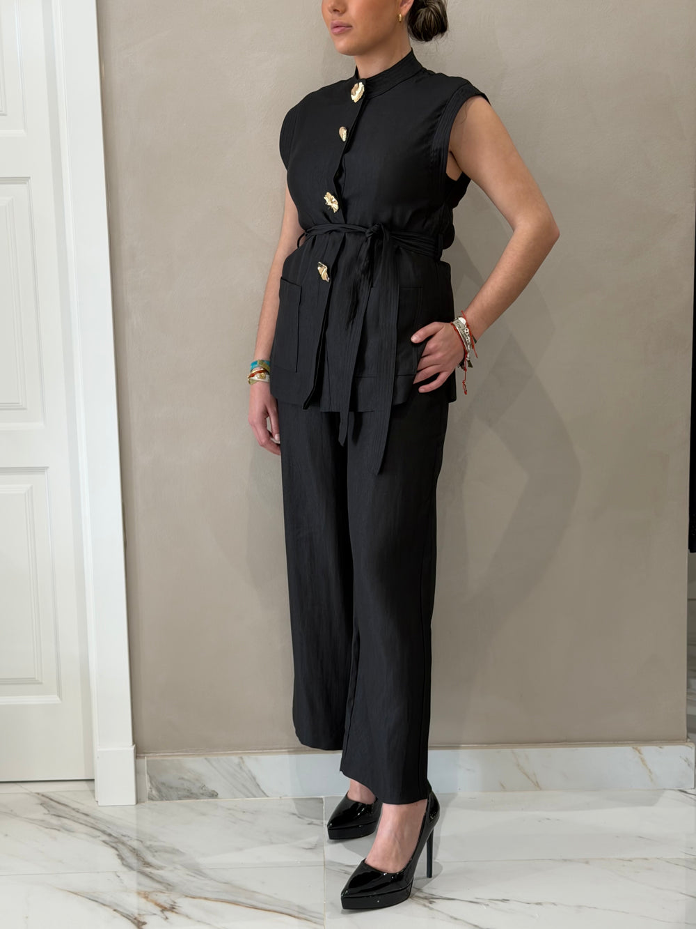 Conjunto Botones Dorados