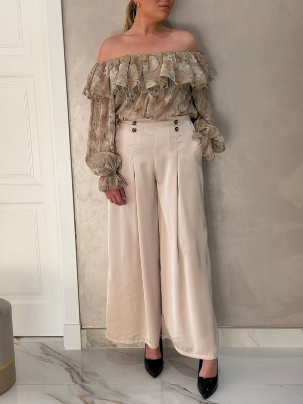 Pantalón Raso 4 Botones