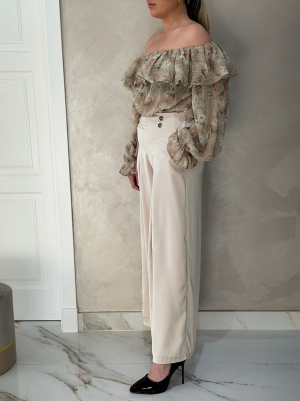 Pantalón Raso 4 Botones