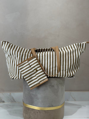 Maxi Bolso Tela Rayas