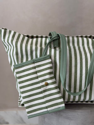 Maxi Bolso Tela Rayas