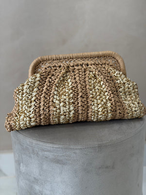 Bolso Rafia Bicolor