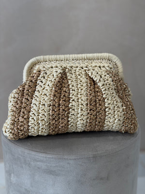 Bolso Rafia Bicolor